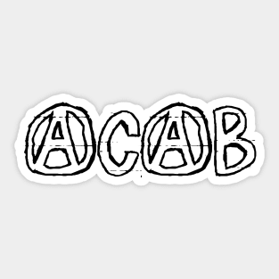 ACAB - Anarchist Graffiti Sticker